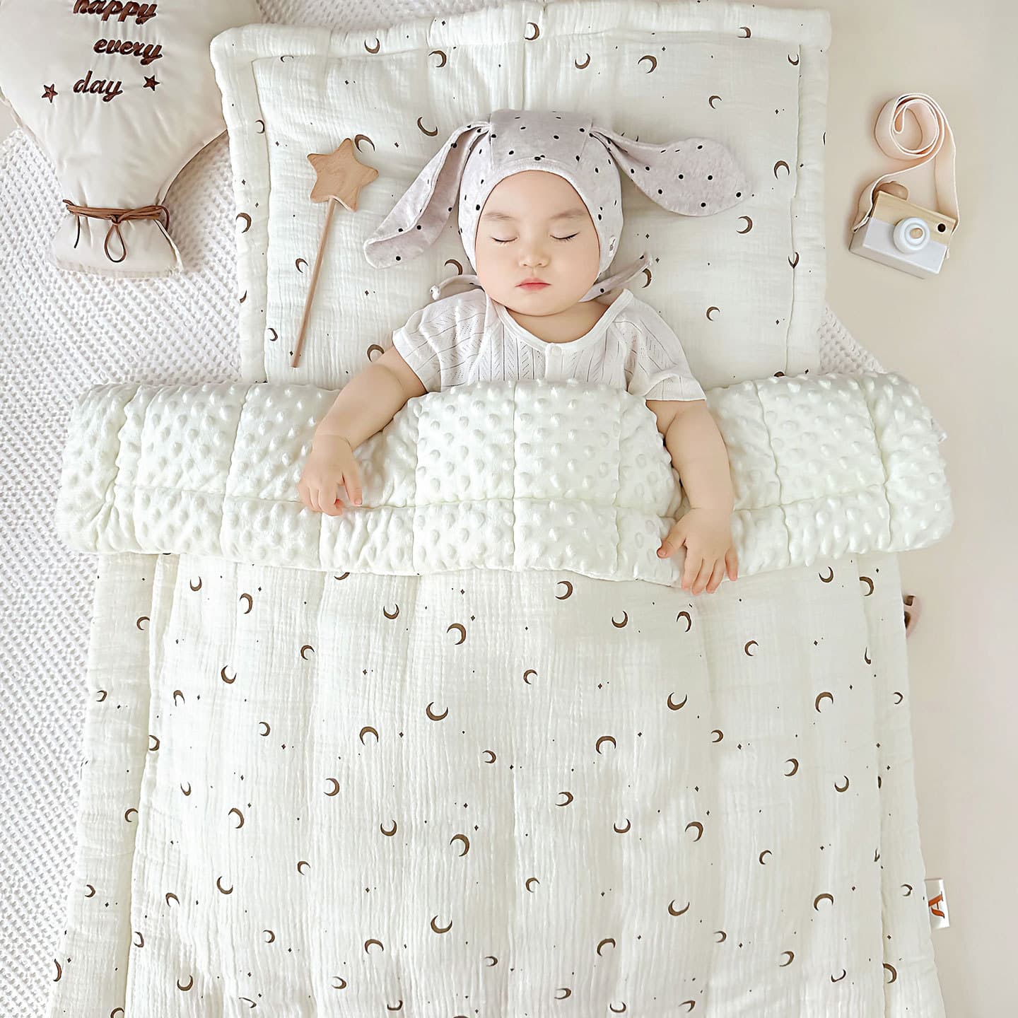 Baby Cotton Quilt Wholesale Bumpy Cotton Printed Children's Cover Soft Comfortable Breathable Warm Newborn Small Blanket