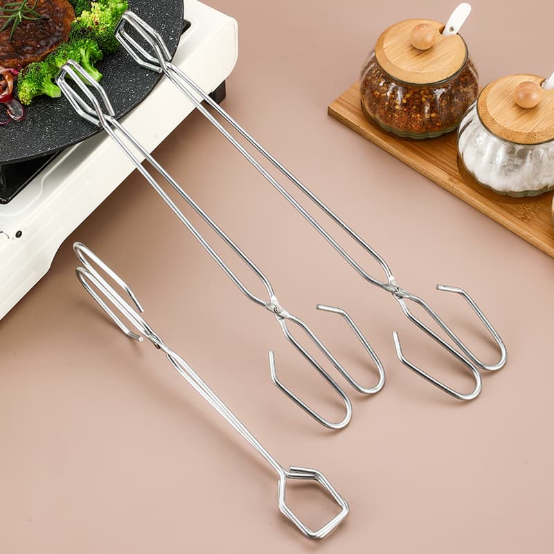 Charcoal Tongs BBQ Grilling Accessories Commercial Charcoal Clamp Outdoor Fish Grill Clamp Home BBQ Tool Carbon Clip