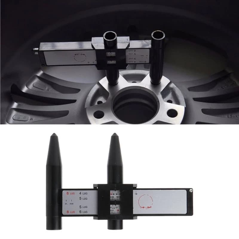 Black PCD Caliper 8LUG Wheel Hub Bolt Pattern Measuring Tool, Wheel Hub Ruler, Modified Bolt Pattern Ruler, Factory Direct Supply
