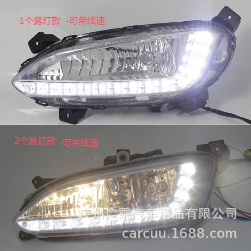 Daytime Running Light for 2013 New Santa Fe IX45, IX45 New Santa Fe DRL Fog Light Modification