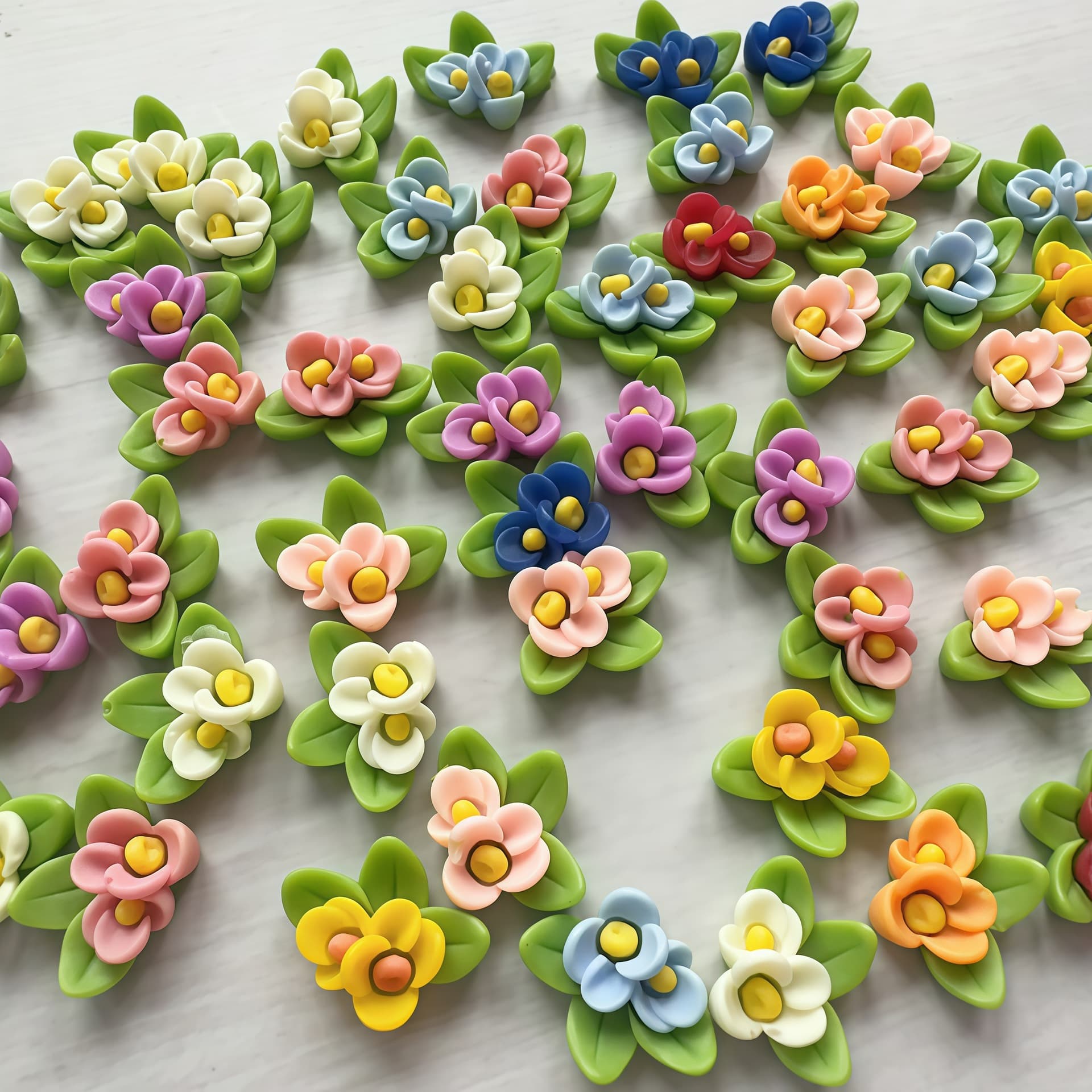 New Summer 3D Narcissus Resin Craft Accessories DIY Gardenia Headwear Earrings Necklace Supplies Wholesale