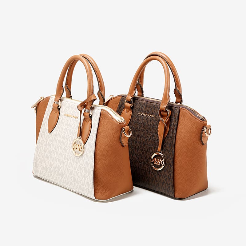 MK Genuine Leather Bag 2025 New Women's Tote Bag Minimalist Handbag for Women Premium Color-Block Crossbody Bag