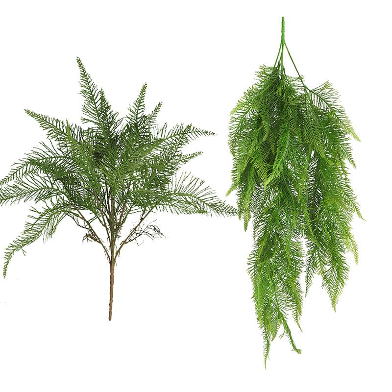 Green plant wall hanging rattan green plant fern leaves ins style natural landscaping simulation asparagus wall hanging fern grass