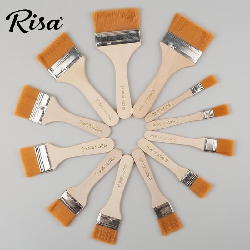 Nylon Paint Brush Set Board Brush Painting Pigment Brush Professional Paint Brush Gouache Acrylic Oil Painting Brush Art Brush Watercolor
