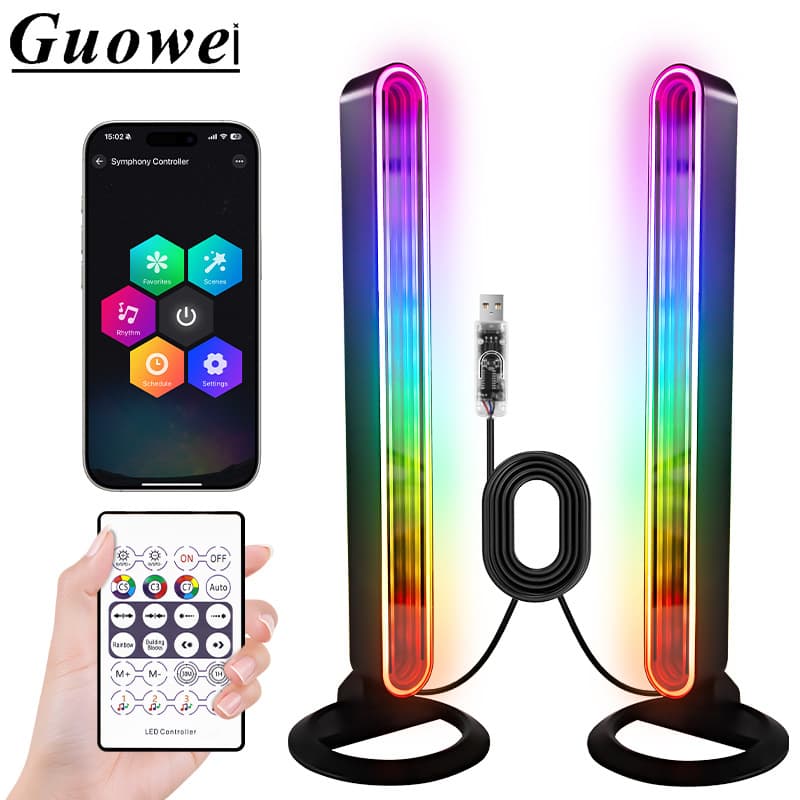 Bluetooth mirror atmosphere light RGB pickup light gaming light USB abyss mirror desktop atmosphere light thousand layer mirror abyss light