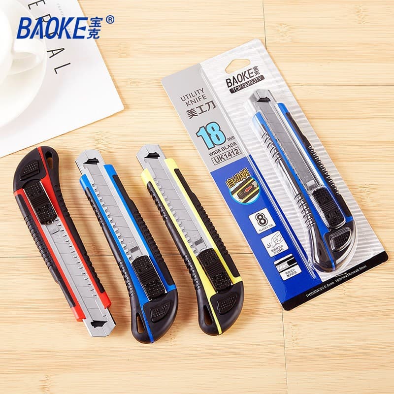 Baoke 1411 Utility Knife Home Decoration Wallpaper Knife Thickened Blade Sharp Wallpaper Knife Paper Knife Express Cutting