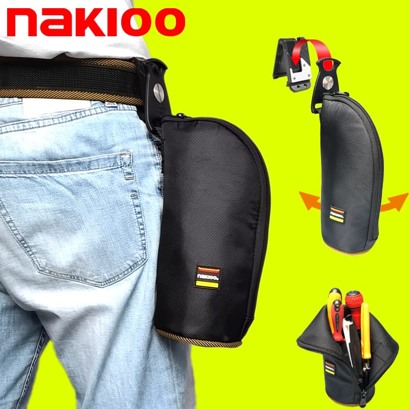 Multi-Functional Rotating Quick Hang Tool Waist Bag Electrician Repair Tool Pouch Portable Lightweight Adjustable Safety Waist Bag