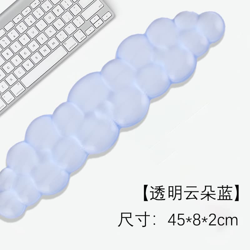 Amazon Best-Selling Cross-Border Keyboard Wrist Rest Transparent Silicone Cloud-Shaped Keyboard Palm Support Wholesale Drop Shipping