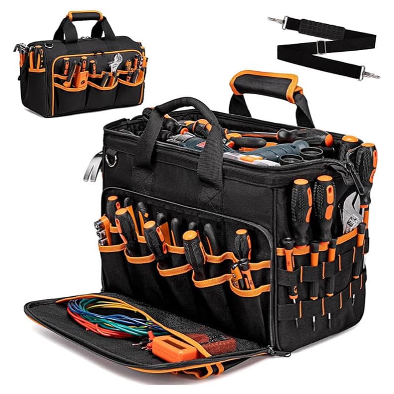 In Stock New 17-Inch Heavy-Duty Tool Bag, Thickened Wear-Resistant Oxford Cloth, Portable Handheld Storage Tool Bag