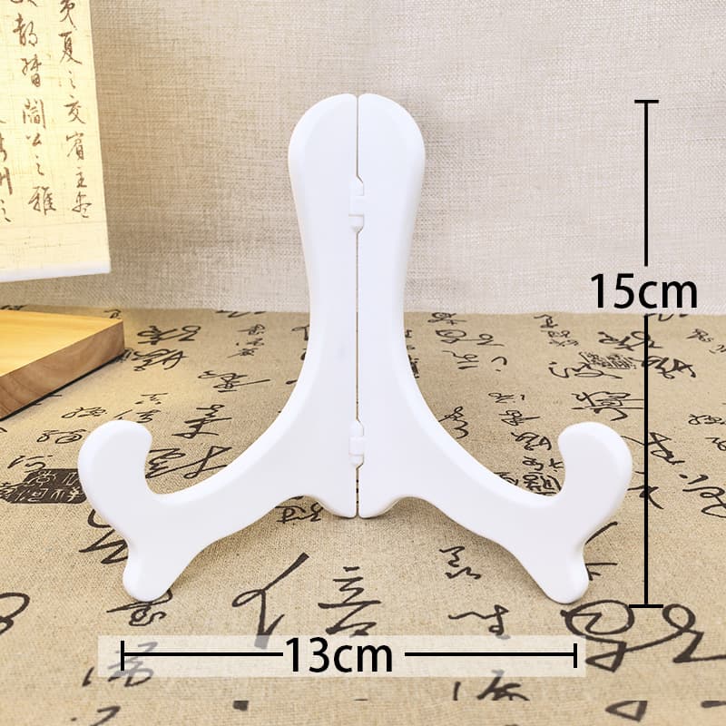 Long Handle Fan Stand Folding Fan Holder Round Fan Support Resin Fan Base Detachable Chinese Style Classical Display Stand