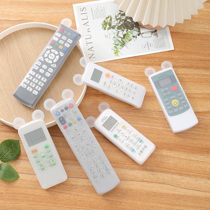 New Glow-in-the-Dark Transparent Silicone Remote Control Cover for Air Conditioner and TV, Dustproof Sleeve
