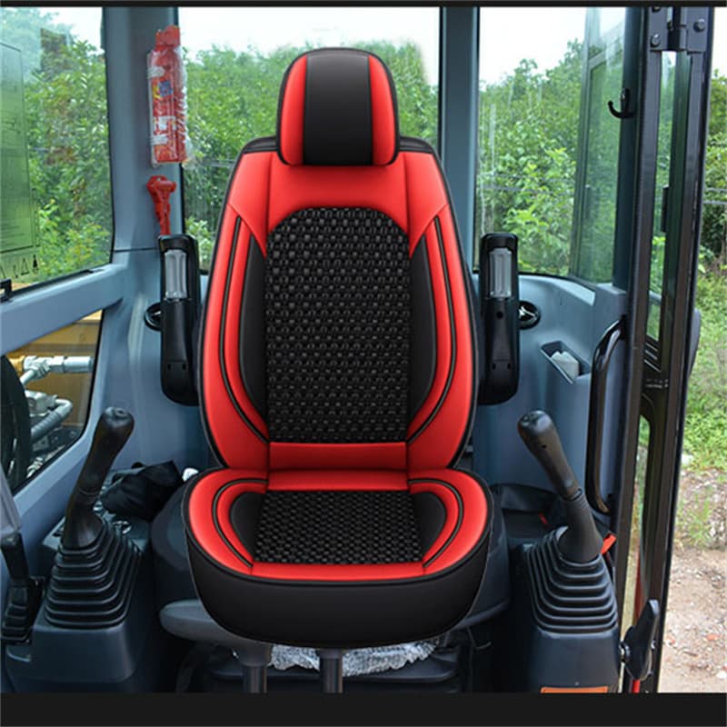 Excavator seat covers, ice silk breathable sun-protective leather, crane, loader, and wheel loader seat cushions, factory direct sales, mixed batches, and drop shipping.