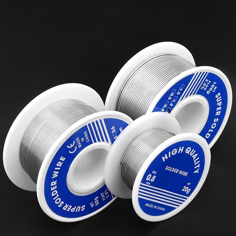 Low smoke no-clean leaded solder wire 1mm 50g rosin core solder wire manufacturer