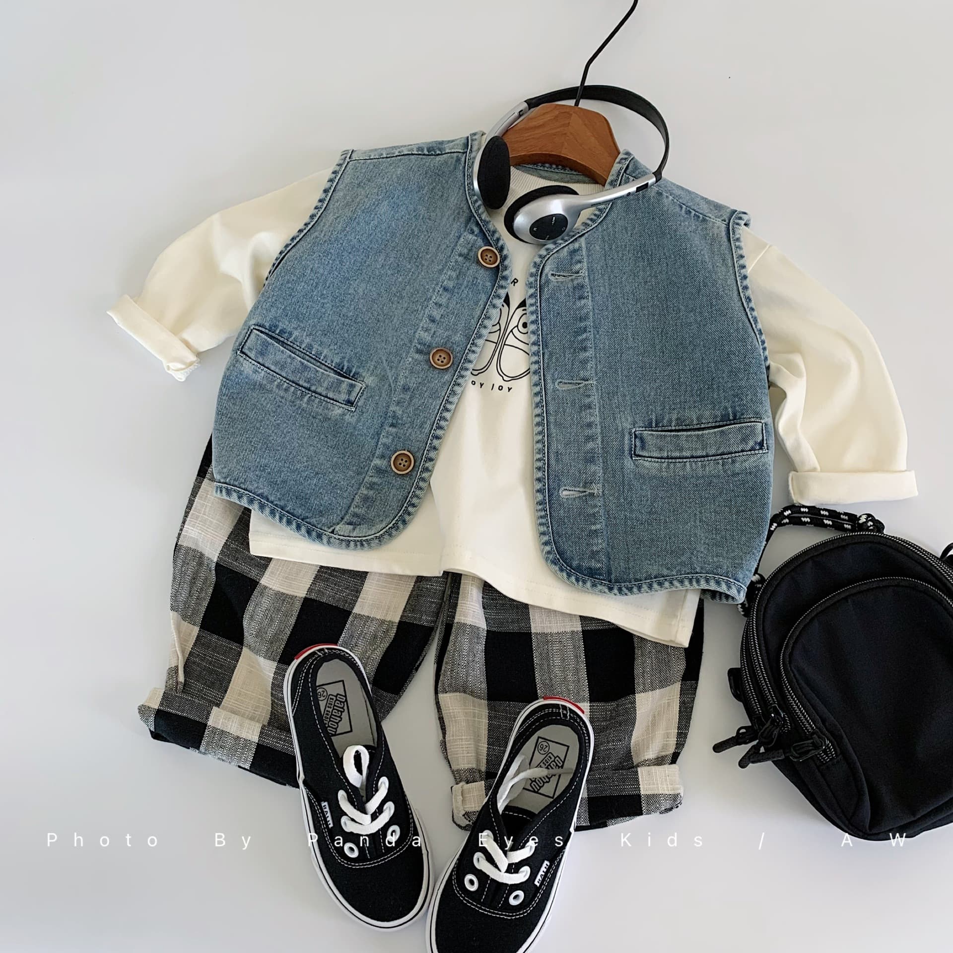Vest for Boys, Children's Spring/Autumn Super Cute Outerwear Denim Sleeveless Jacket, Autumn Style Boy's Edgy Cool Autumn Attire, Small/Medium Kids' Workwear