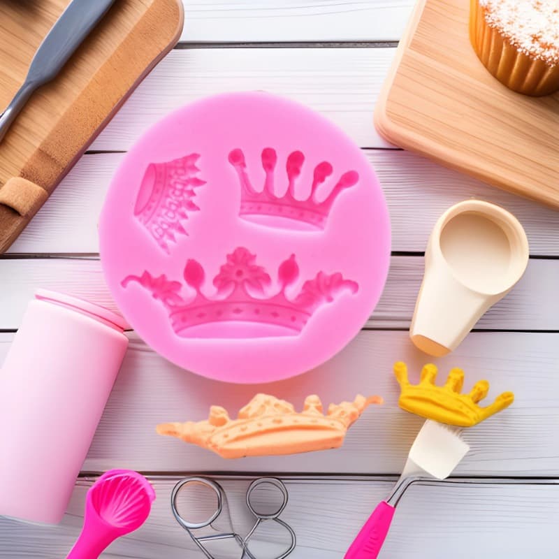 Amazon Bestseller Crown Silicone Fondant Mold Cake Chocolate Mold DIY Baking Mold