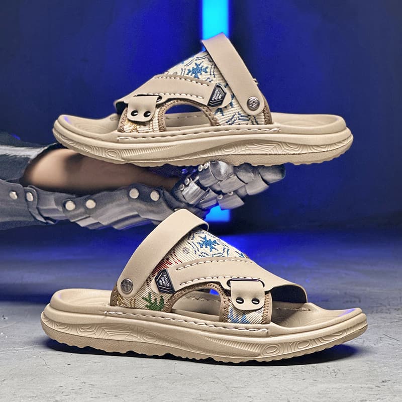 Men's Sandals Summer Outdoor 2026 New Style Soft Sole Durable Outdoor Sports Casual Driving Dual-Purpose Beach Sandals