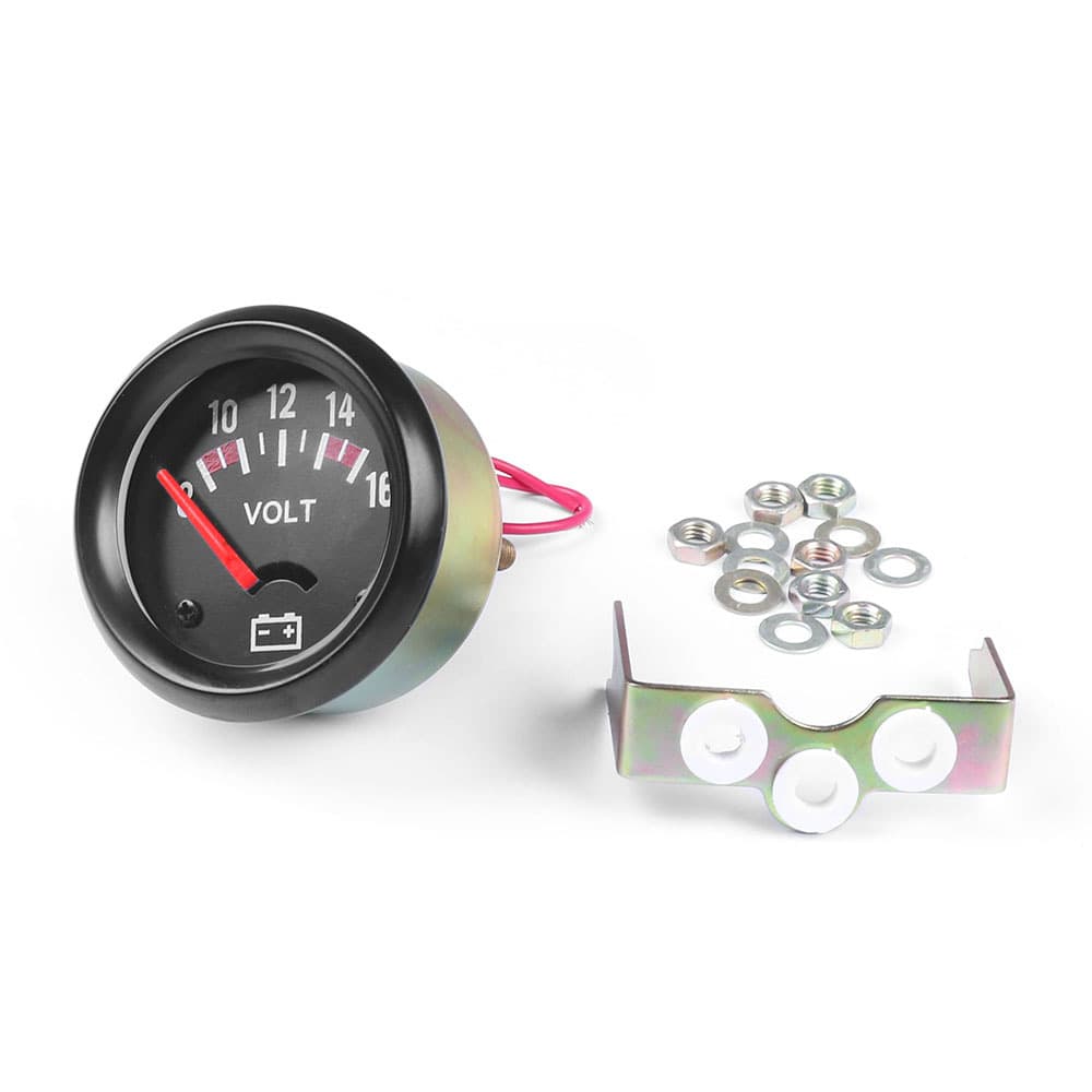Car Modification Voltmeter 52mm Universal Racing Voltmeter