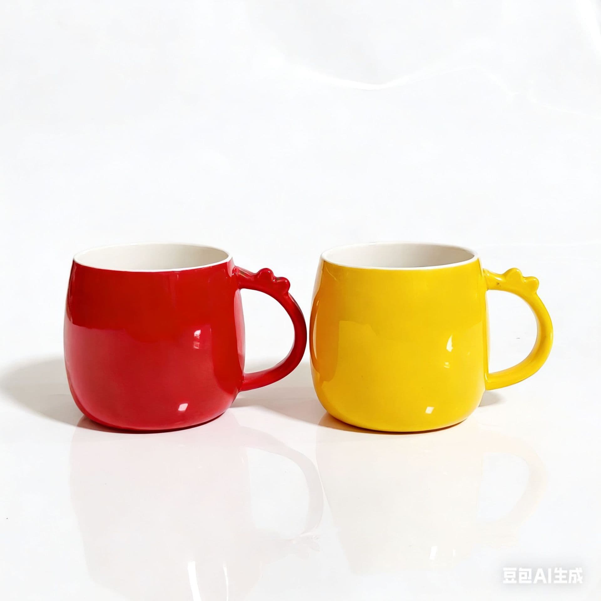 Ceramic Cup Office Home Coffee Cup Advertising Creative Gift Color Mark Cup Export Wholesale Foreign Trade Final Order