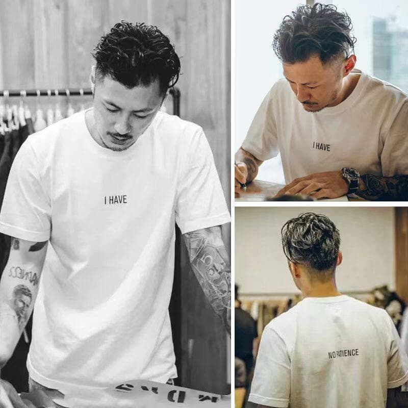 Hong Kong it trendy brand Shawn Yue summer same style short-sleeved T-shirt men's trendy brand loose T-shirt pure cotton round neck couple wear