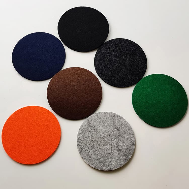 Creative Felt Cup Mat Water Absorbent round Shape Various Sizes Tea Mat Non-Electric Modern Simple Style for Amazon