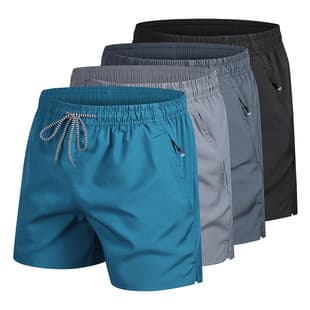 European and American Big Size Beach Shorts Summer Men's Quick-Dry Sports Shorts Men's Casual 5-Point Shorts Sports Pants Cross-Border EU Size