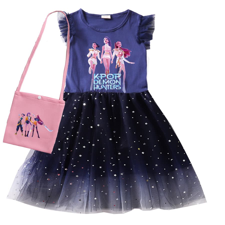 Girls' Clothing Foreign Trade Cartoon Printed Children's Clothes Cross-border Dropshipping 9183