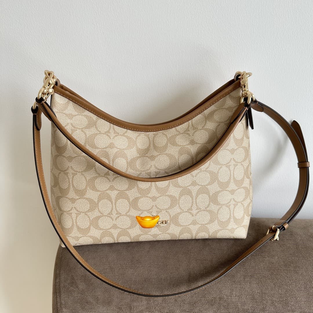 KoC Women's Bag, Laurel Bag, Monogram Bag, Underarm Single Shoulder Crossbody Commuter Bag, Lightweight and Versatile 2024 New Arrival