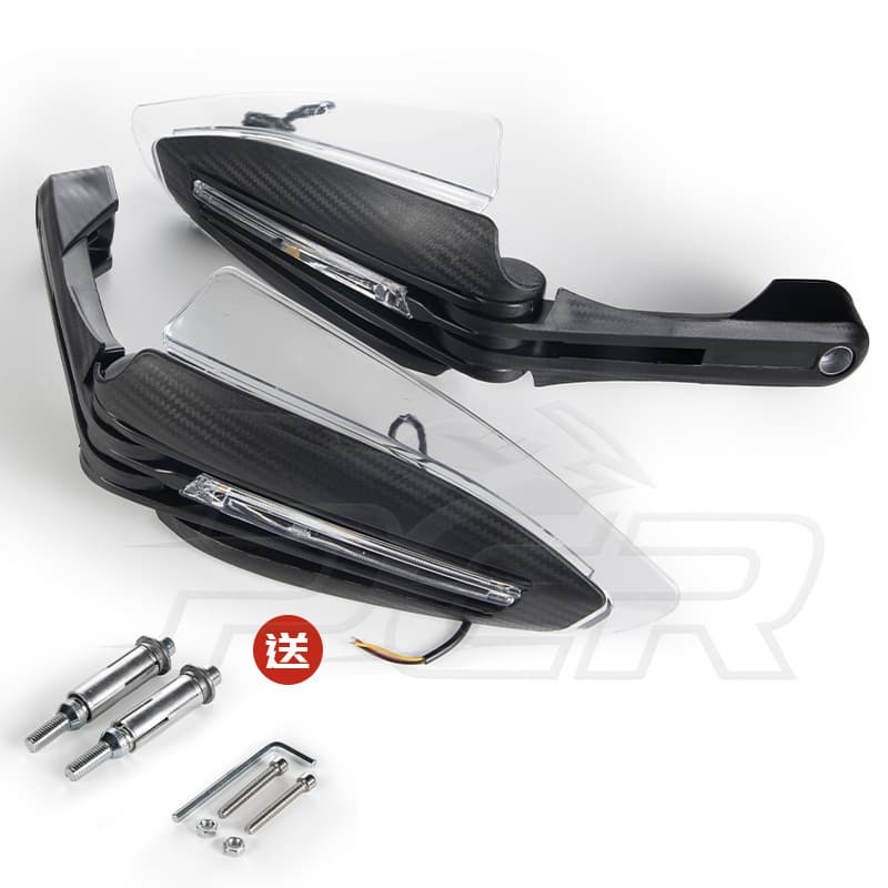 Motorcycle Accessories LED Lighted Hand Guards Windproof Foldable Hand Guards Bow LED Daytime Running Light Turn Signal Handlebars