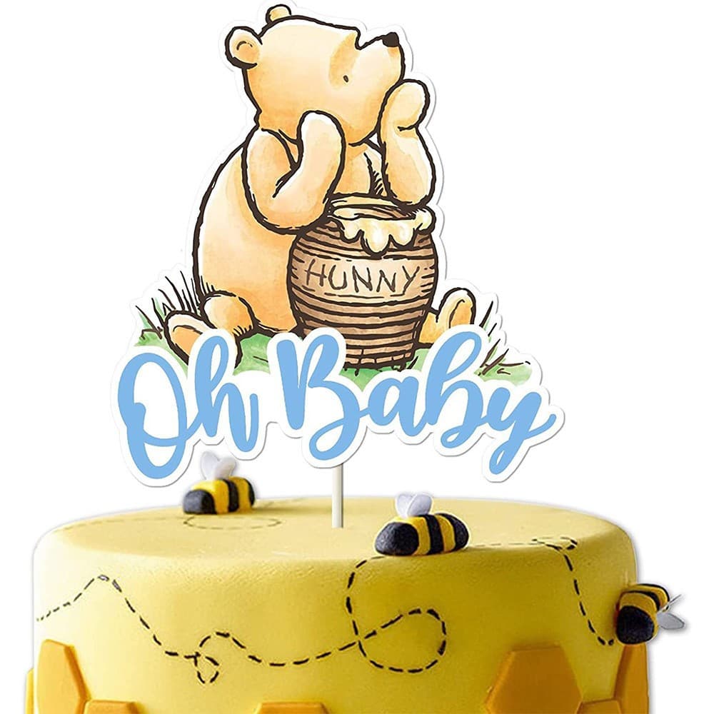 Winnie the Pooh Cake Decoration Cute Baby Pooh Birthday Party Cupcake Toppers