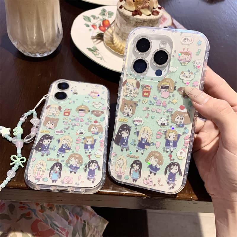 Japanese Anime Light Tone Girl Collection for iPhone 16 Apple 15 Pro Max/14/13 Phone Case New