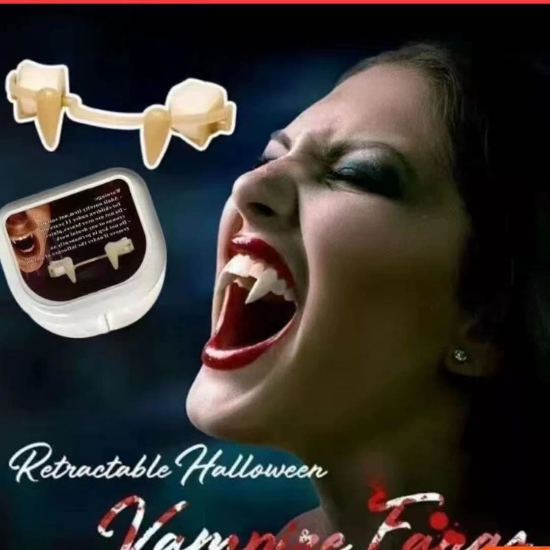 Cross-border Supply Halloween Vampire Zombie Teeth Cosplay Costume Party Prop Bloody Fake Teeth