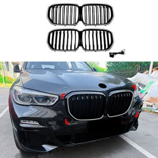 For BMW X5 G05 Early 2019-2022 LED Illuminated Grille Cross-border Modification