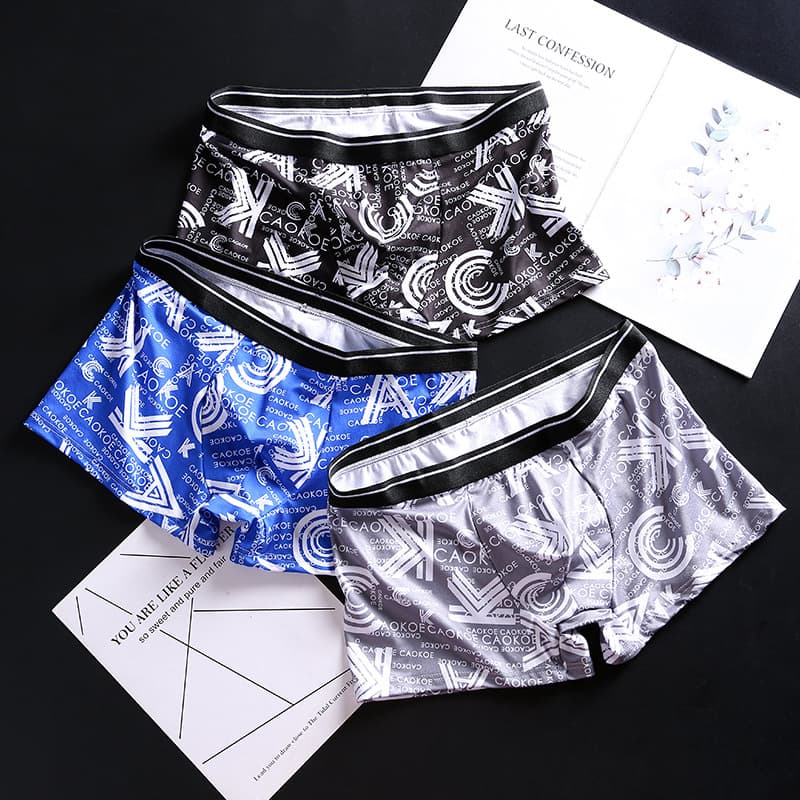 Men's Boxer Briefs Breathable Fashion Youth Flat Shorts Sexy Underwear Men's Shorts