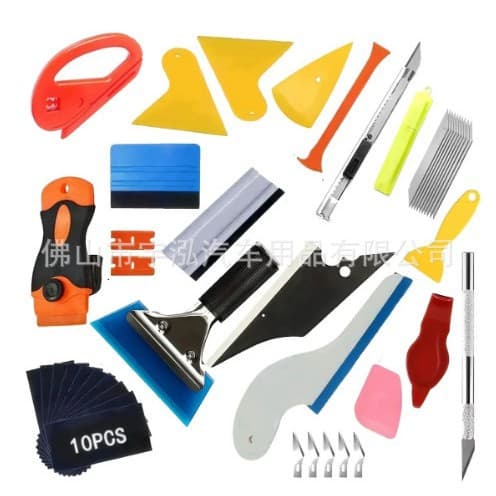Cross-border Car Film Tool Kit Sun Film Invisible Paint Protection Film Squeegee Color Change Squeegee Tool Set