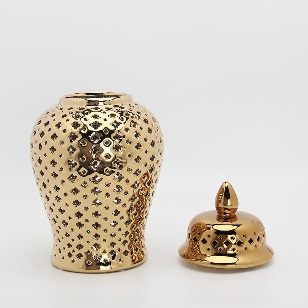 Hot-selling Hollow Ceramic General Jar TV Cabinet Entryway Living Room Screen Home Decorative Small Vase Wholesale