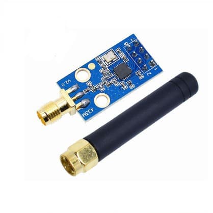 CC1101 Wireless Module 433M Data Transceiver Module with Antenna, Enhanced Gain, SMA + Rubber Duck Antenna