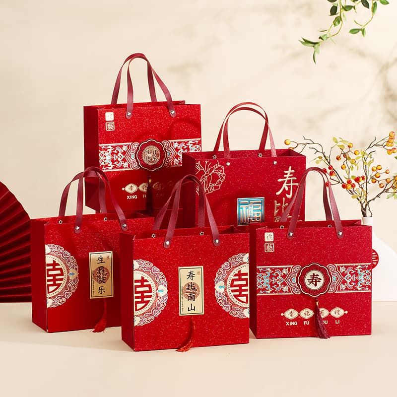 Birthday gift bag combination, birthday gift bag, birthday gift bag, first birthday handbag, longevity gift box