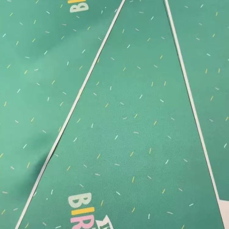 Manufacturer offers laser cutting for various printed fabrics including luggage, sports jerseys, toys, and apparel materials at a few cents per meter.
