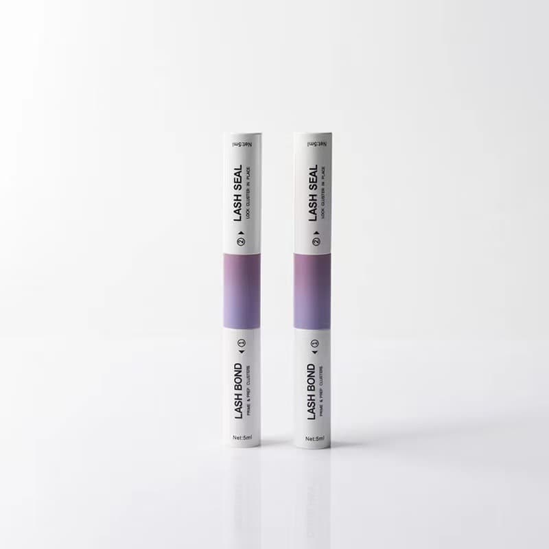 Double-Headed Ultra-Adhesive Quick-Drying Waterproof Eyelash Glue Set Long-Lasting Styling Plastic Segmented Eyelash Adhesive White