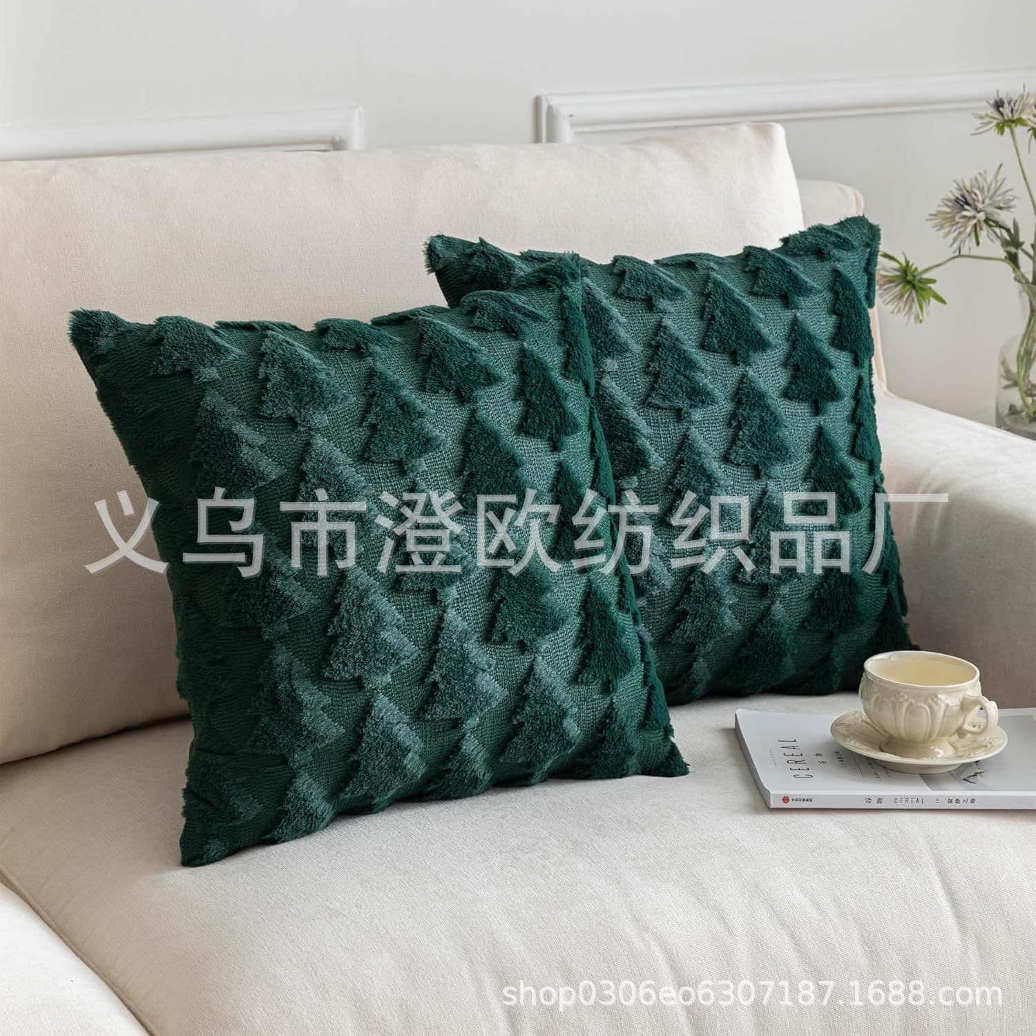 Cross-border pillowcases, in stock, Christmas tree star sofa pillowcases, Christmas decorations, holiday gifts wholesale.