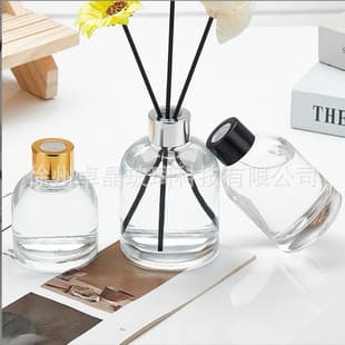 Factory Direct Empty Reed Diffuser Bottle, Clear Glass Bell Jar Bottle, Home Indoor Diffuser Bottle, Refillable Bottle