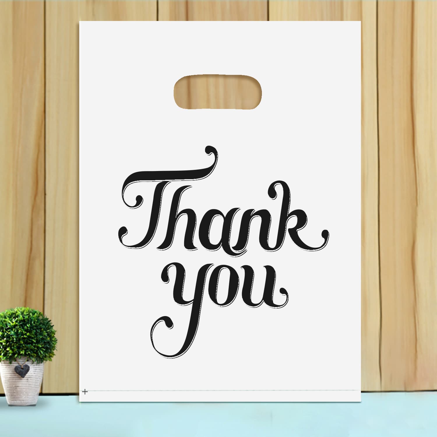 Cutout Cartoon Plastic Gift Bag, Clothing Store Packaging Bag, Women's and Children's Apparel Shopping Bag Wholesale