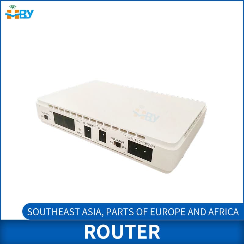 DC Mini UPS Power Supply for WiFi Router, DC UPS PoE UPS Mobile Portable Router