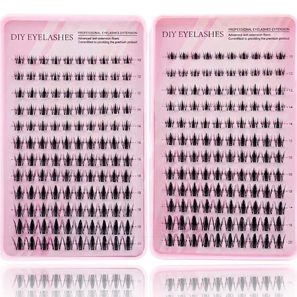 Cross-border Hot Selling Eyelash Book Autumn Maple Leaf Stemless False Eyelashes Single Cluster Self-Adhesive False Eyelashes Comic Style False Eyelashes