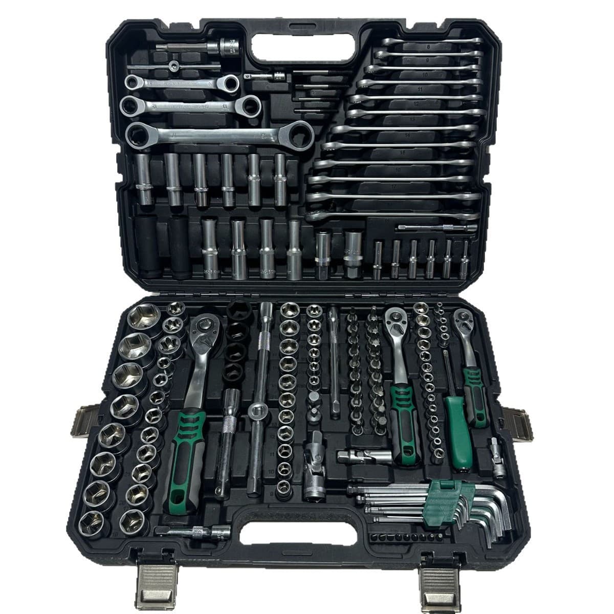 New 151+4PC tool socket wrench ratchet bit blow molding box enhanced quenching with thermal hardness