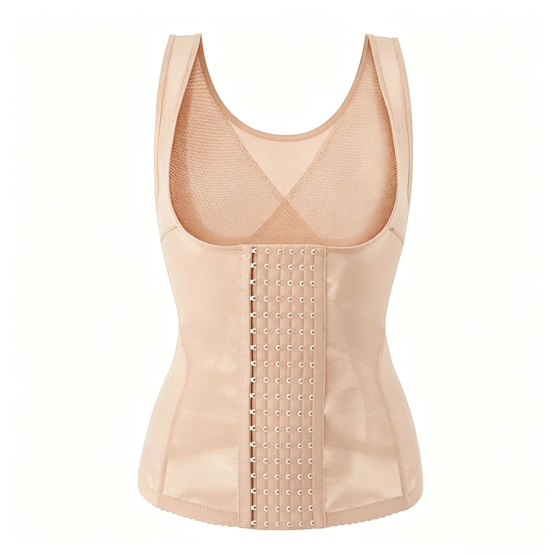 Buttoned Waist Trainer Corset Top for Women Body Shaper Slimming Shapewear Tummy Control Bust Support