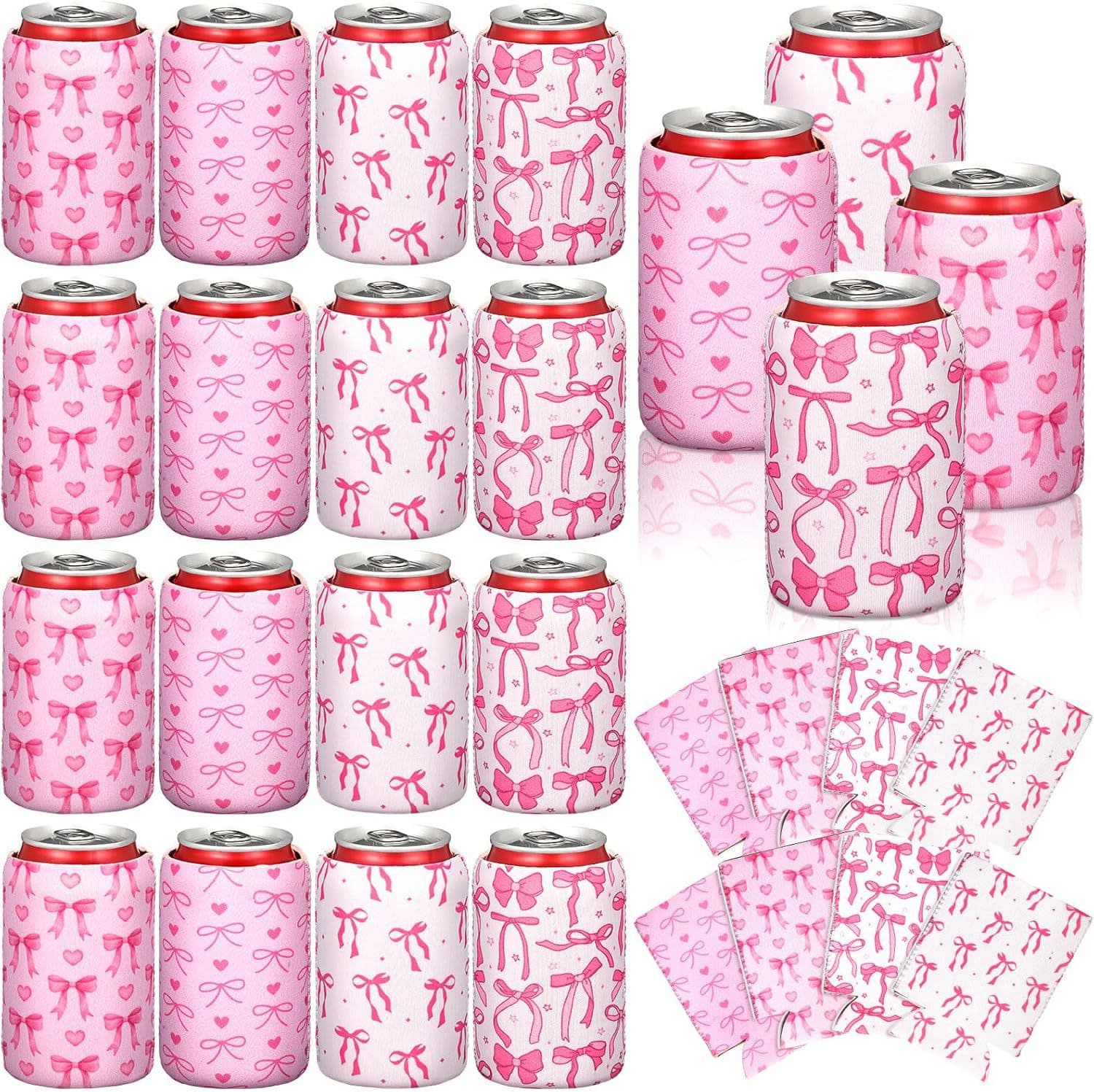 Bow Series Cola Cup Holder Neoprene Beer Can Holder Convenient Thermal Insulation Cup Holder Beverage Protector