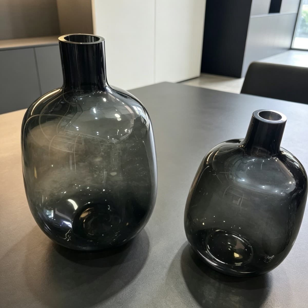 Modern Big Belly Glass Vase Extra Large Pieris Japonica Internet Celebrity Hydroponic Decoration Hanging Bell Bamboo Living Room Flower Arrangement Floor