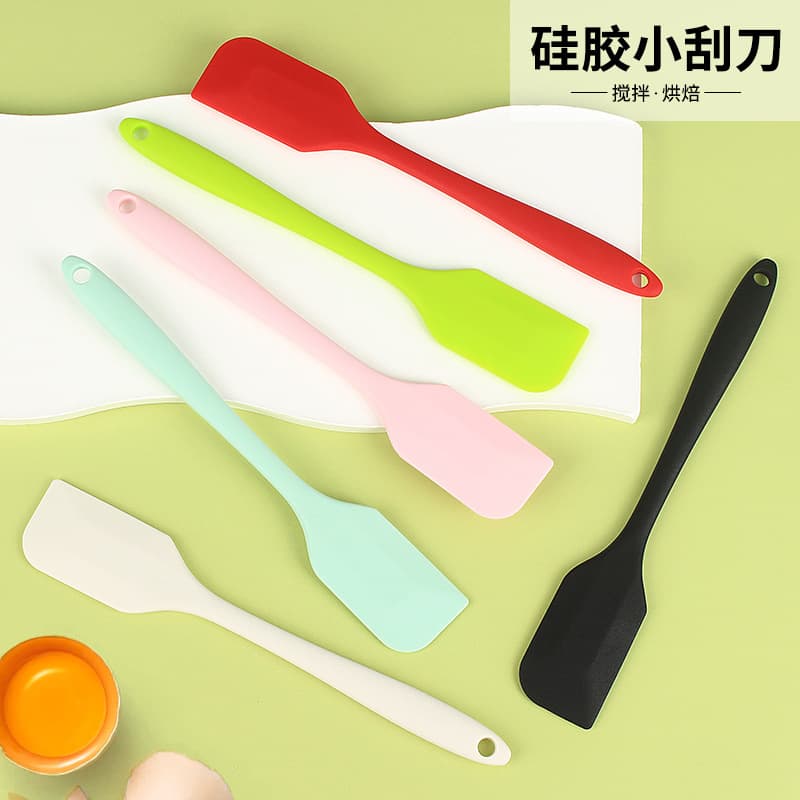 Small One-piece Silicone Spatula Baking Tool Silicone Scraper Cream Cake Baking Spatula Jam Spreader