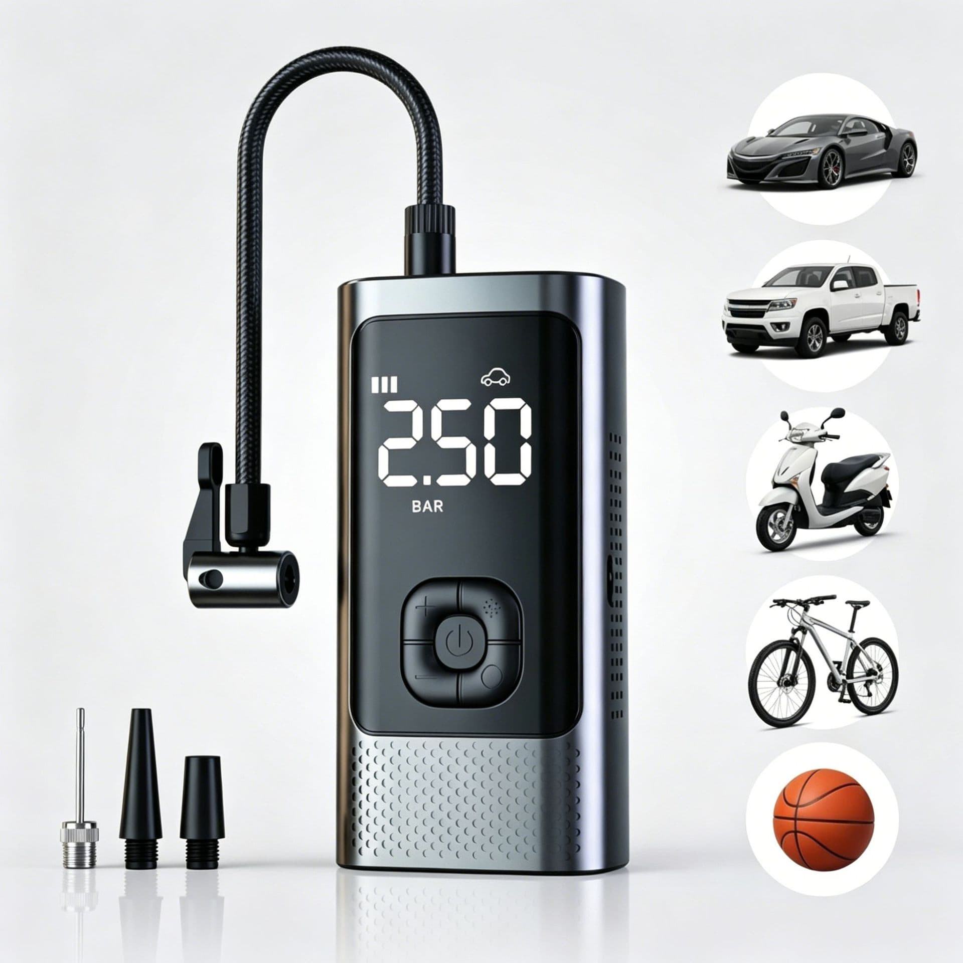 Car Wireless Inflator Portable Air Pump for Vehicles Electric Tire Pump High Pressure Inflator